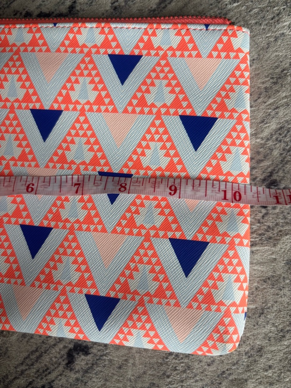 Stella & Dot Geometric Print Neon Clutch Bag - Picture 4 of 9